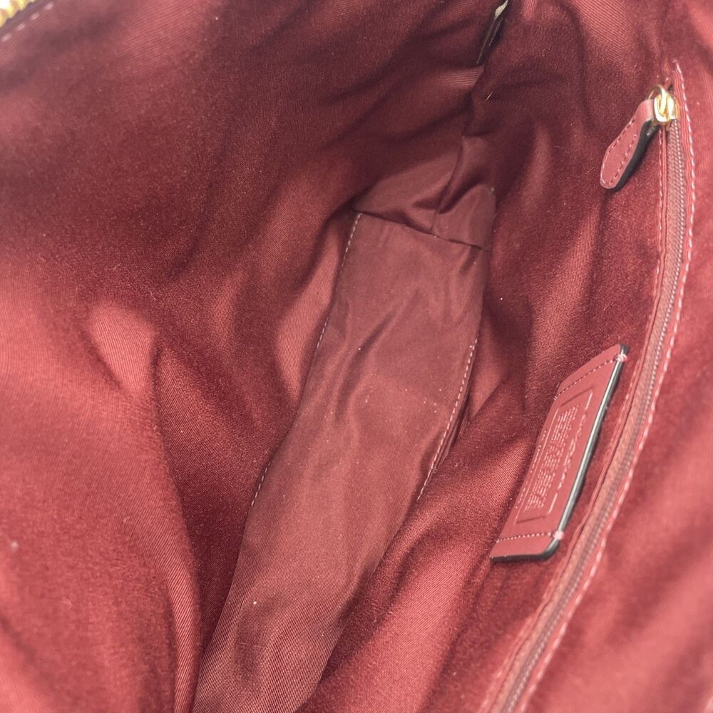 COACH Kacey Satchel In Colorblock - C6841 Red NEW - Picture 8 of 12